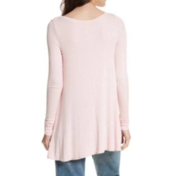 Free People Blush Pink January Long Sleeve Tee - Picture 3 of 10